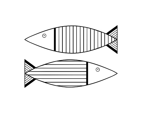 Line Fish Pattern Fish Line Design For Adult Coloring Book Tattoo Tshirt Design Design ...