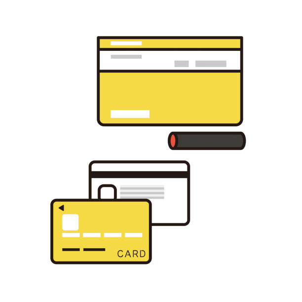 istock Vector illustration of passbook, cash card and stamp 1332412137