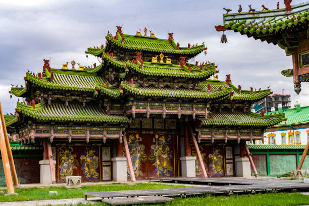 istock Nice temple in capital Ulan Bator Mongolia 1332418659