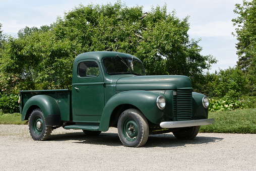 Old fashioned International pick-up truck from 1948