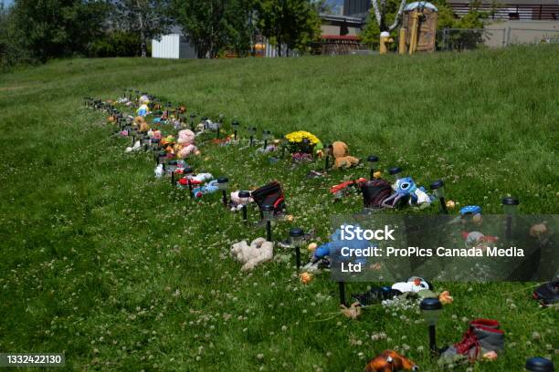 Kamloops Indian Residential School And Memorial Stock Photo - Download Image Now - Boarding School, Canada, Architecture