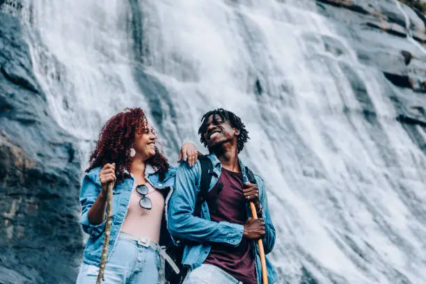 Photo of Couple at waterfall