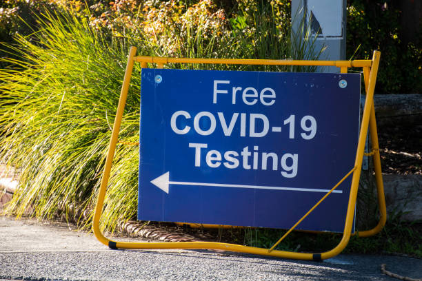 istock Free COVID-19 testing. Coronavirus testing clinic sign 1332430999