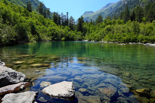 istock Lake in mountains, North Caucasus, Russia 1332445624