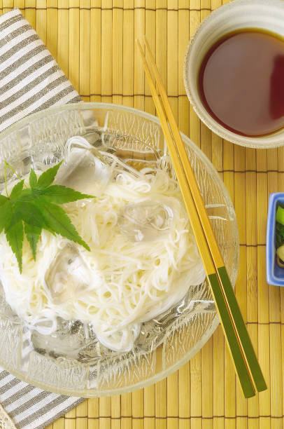 istock Japanese Noodle(so-men) Dishes on the Table 1332447684
