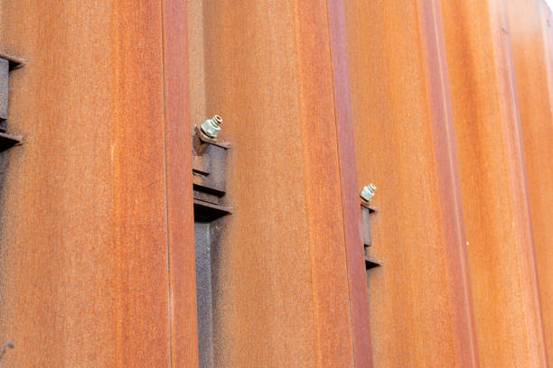 istock corrosion texture background orange color. rusty background. 1332447907