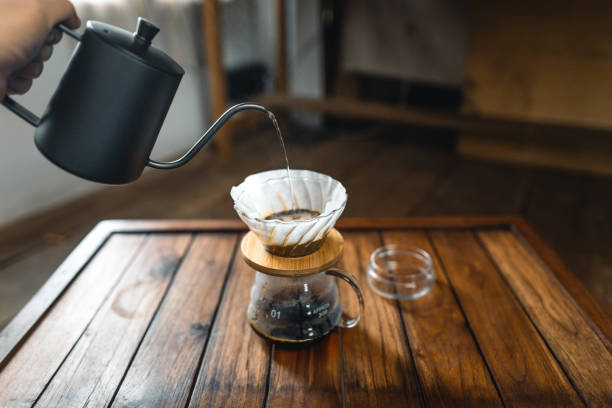 istock dripping coffee and slow coffee at home 1332449230