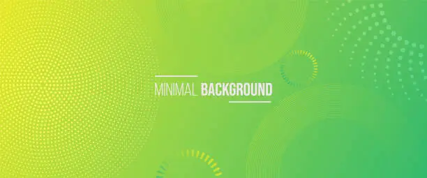 Vector illustration of Minimal gradient background with circle shape pattern design. Can be use for landing page, book cover, brochures, fliers, magazine, any branding, banners, headers, presentation, and wallpaper background