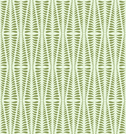 Japanese Palm Leaf Zigzag Vector Seamless Pattern
