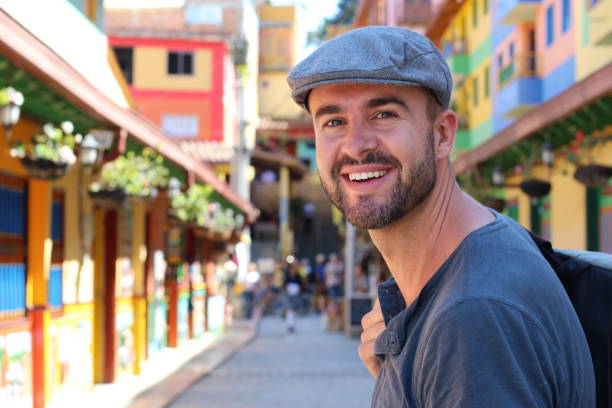 istock 30 years old man walking around with his backpack 1332463387