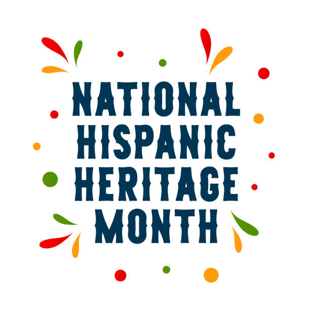 national hispanic heritage month card. vector - hispanic heritage month 幅插畫檔、美工圖案、卡通及圖標