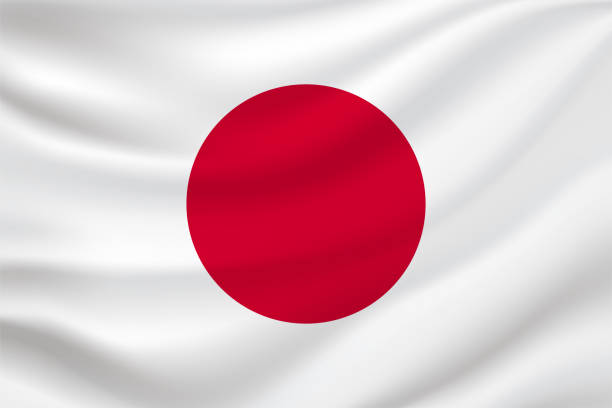 일본의 국기. 벡터 - japanese flag stock illustrations