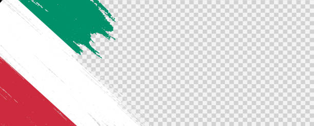 png 또는 투명 한 배경에 고립 된 브러시 페인트 질감 이탈리아 플래그, 기호 이탈리아, 배너에 대 한 템플릿, 광고, 홍보, 디자인, 벡터, 최고 금메달 우승자 스포츠 국가 - italian flag stock illustrations