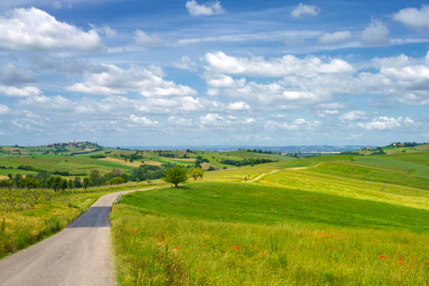 istock Landscape on the Tortona hills at springtime. 1332476648
