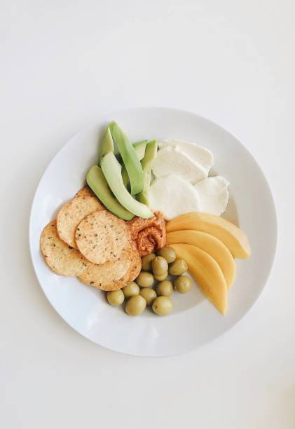 Plate with snacks