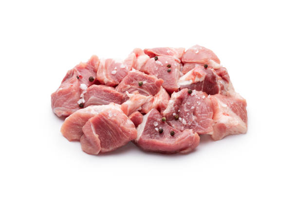 istock Pork meat in pieces 1332484993