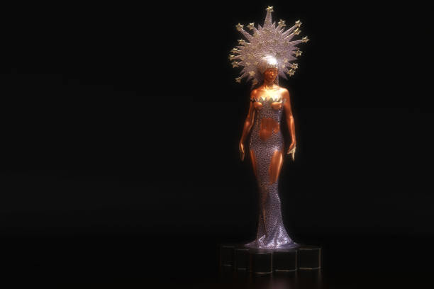 istock Artistic 3D Illustration of a Statuette 1332486431