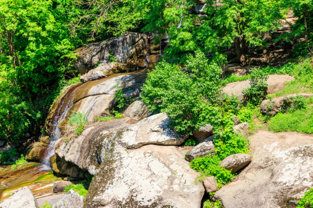 istock Beautiful waterfall in Sofiyivka park in Uman, Ukraine 1332486963