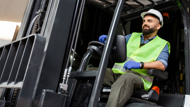 istock Work in warehouse, loading products for production on plant, logistics and delivery 1332487806