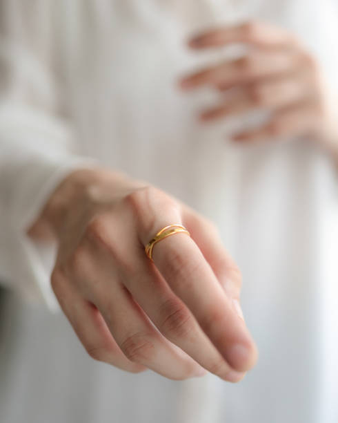 istock Criss cross ring jewellery shot 1332492808