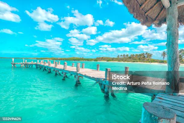 Contoy Island Stock Photo - Download Image Now - Blue, Cancun, Caribbean