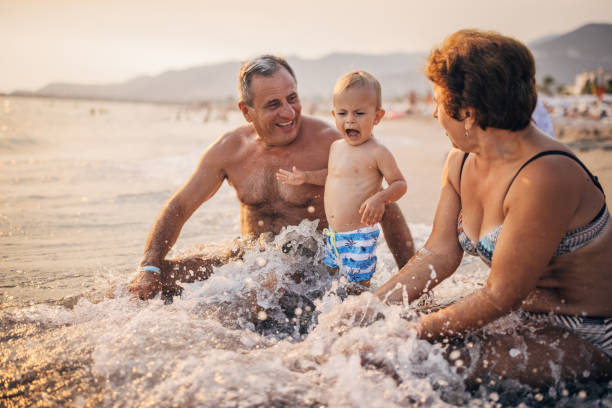 istock Summer at sea with grandparents 1332494860