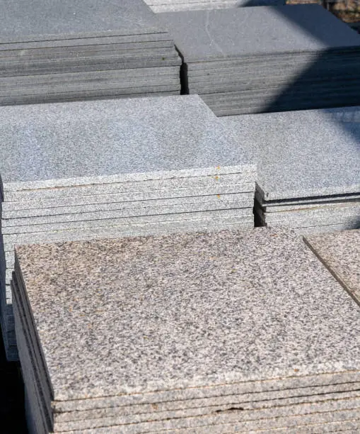 Stack of Variety Granite Tiles