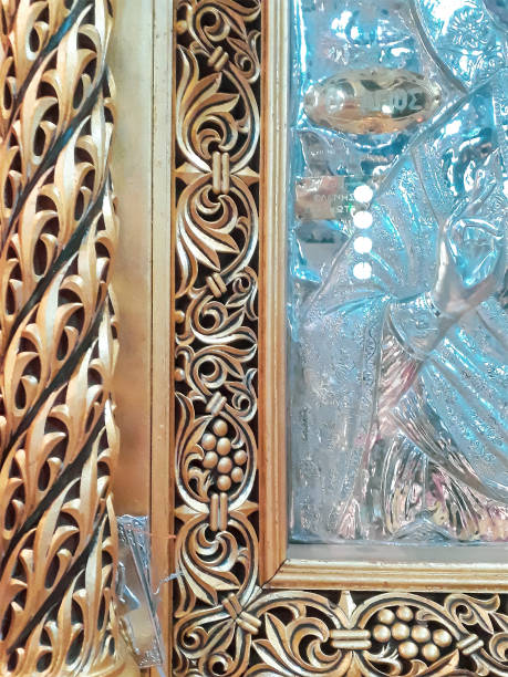 istock Golden Religious Art Detail View 1332510974