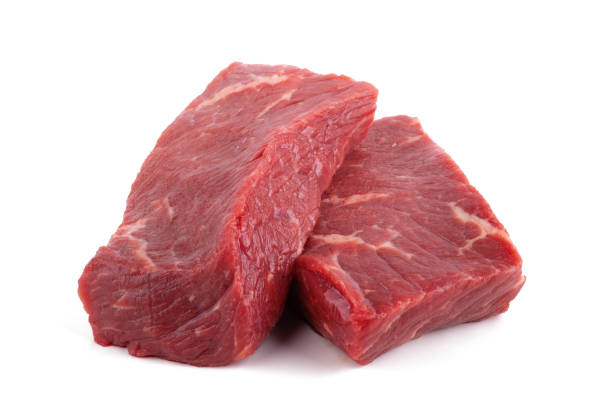 istock beef meat isolated on white background close up 1332513523