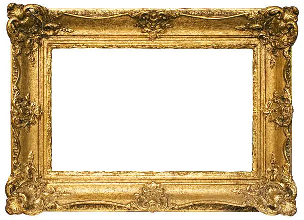 Photo of Gold Plated Wooden Picture Frame w/ Path (Wide)