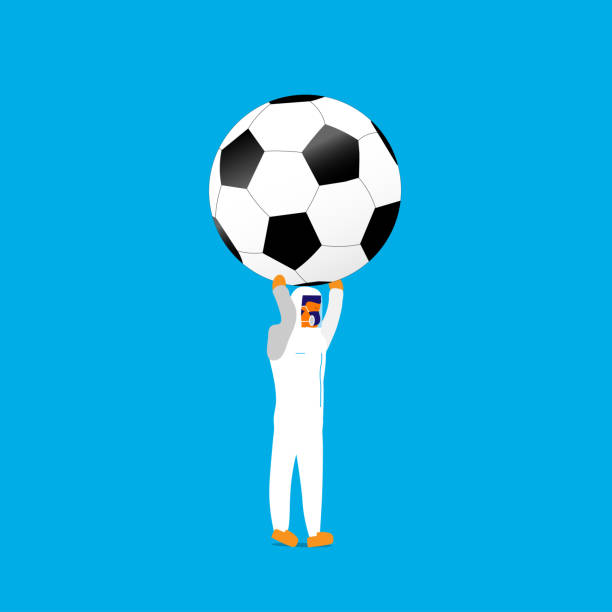 축구공 가져오기 - soccer international team soccer concepts and ideas built structure stock illustrations