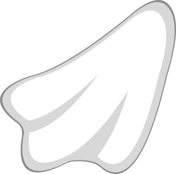 Vector illustration of a tissue emoticon Vector illustration of a tissue emoticon sneezeweed stock illustrations
