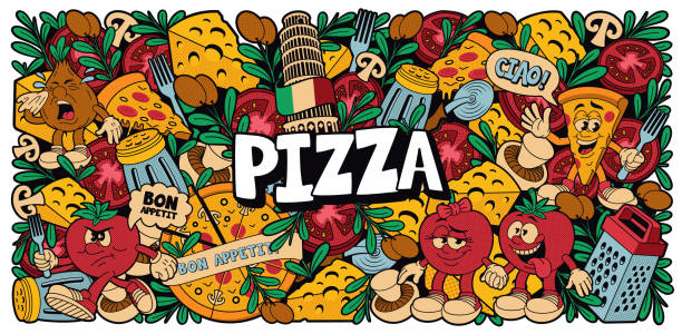 istock a colorful pizza background in cartoon style 1332526056