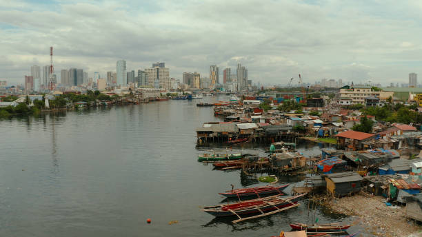 the city of manila, the capital of the philippines - manila imagens e fotografias de stock