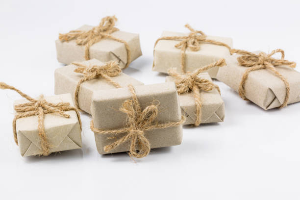istock gift on a white background,Christmas gift boxes. Isolated on white background with copy space 1332529352