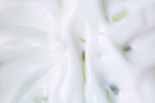 creamy yogurt, texture background close up