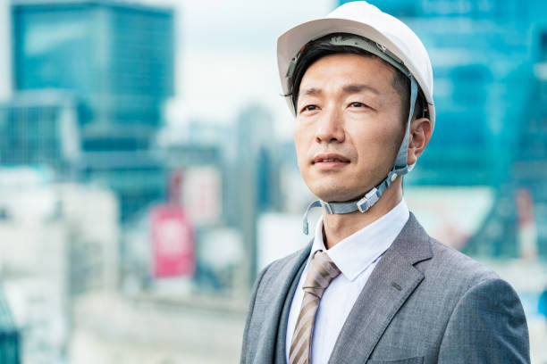 istock A businessman wearing a helmet 1332532260