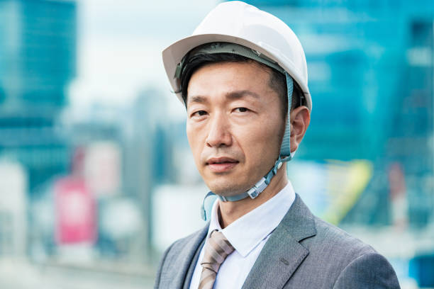 istock A businessman wearing a helmet 1332532307