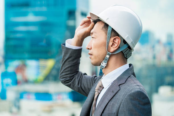 istock A businessman wearing a helmet 1332532368