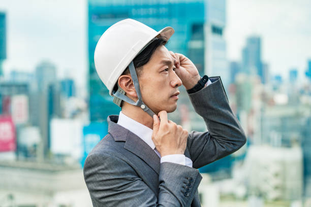 istock A businessman wearing a helmet 1332532968