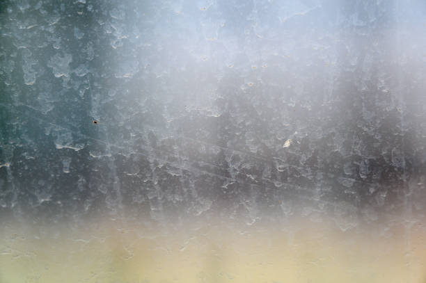 istock close-up view of dirty window, For background and texture 1332537773