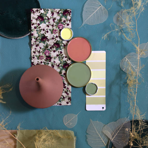 istock Color palette mood board for interior design and decor 1332547876