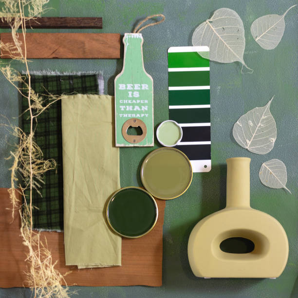 istock Color palette mood board for interior design and decor 1332547879