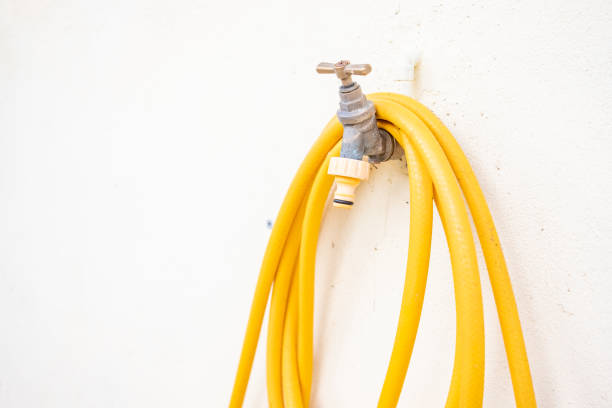 istock Outdoor tap and hosepipe 1332548219