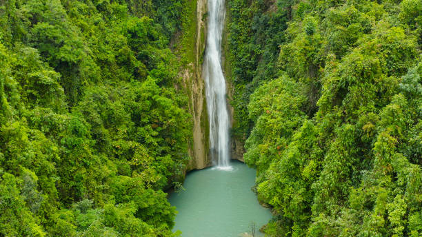 istock Beautiful tropical waterfall Philippines, Cebu 1332549704