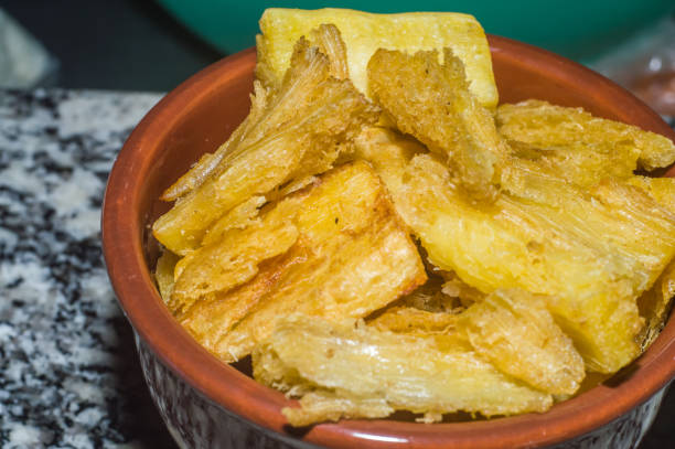 istock fried cassava in brown bowl with copy space 1332566649