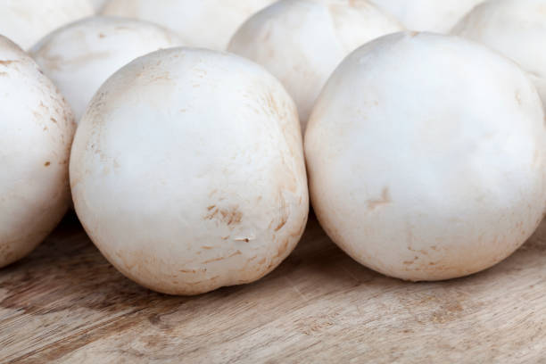 istock unwashed mushrooms champignon during cooking 1332566691
