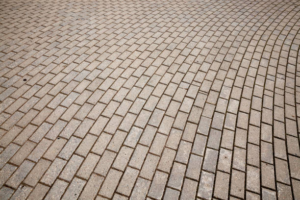 istock concrete tiles on the pedestrian path 1332566725