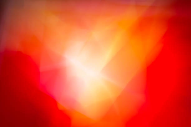 中央の赤い抽象的な背景に白に赤熱。図面内のわずかなビネット。写真効果。 - redhot ストックフォトと画像
