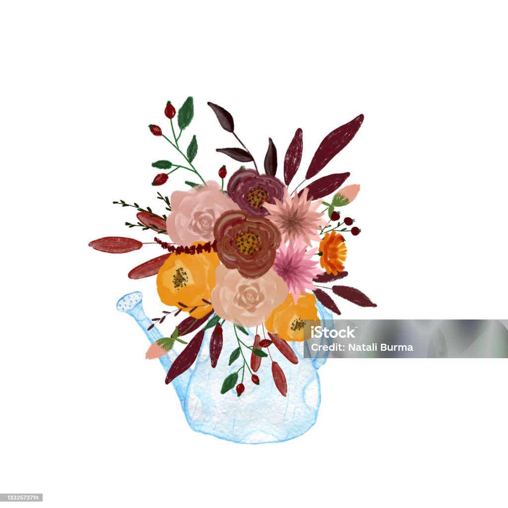 Ilustración de Ramo De Flores De Otoño En Latas De Riego Composición Para Decoración Flores Para Diseño Y Decoración Dibujo Para Postales E Invitaciones Cumpleaños Escuela Elemento De Diseño De Boda y Ilustración de Ramo De Flores De Otoño En Latas De Riego Composición Para Decoración Flores Para Diseño Y Decoración Dibujo Para Postales E Invitaciones Cumpleaños Escuela Elemento De Diseño De Boda y